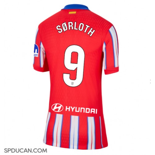 Zenski Nogometni Dres Atletico Madrid Alexander Sorloth #9 Domaci 2024-25 Kratak Rukav